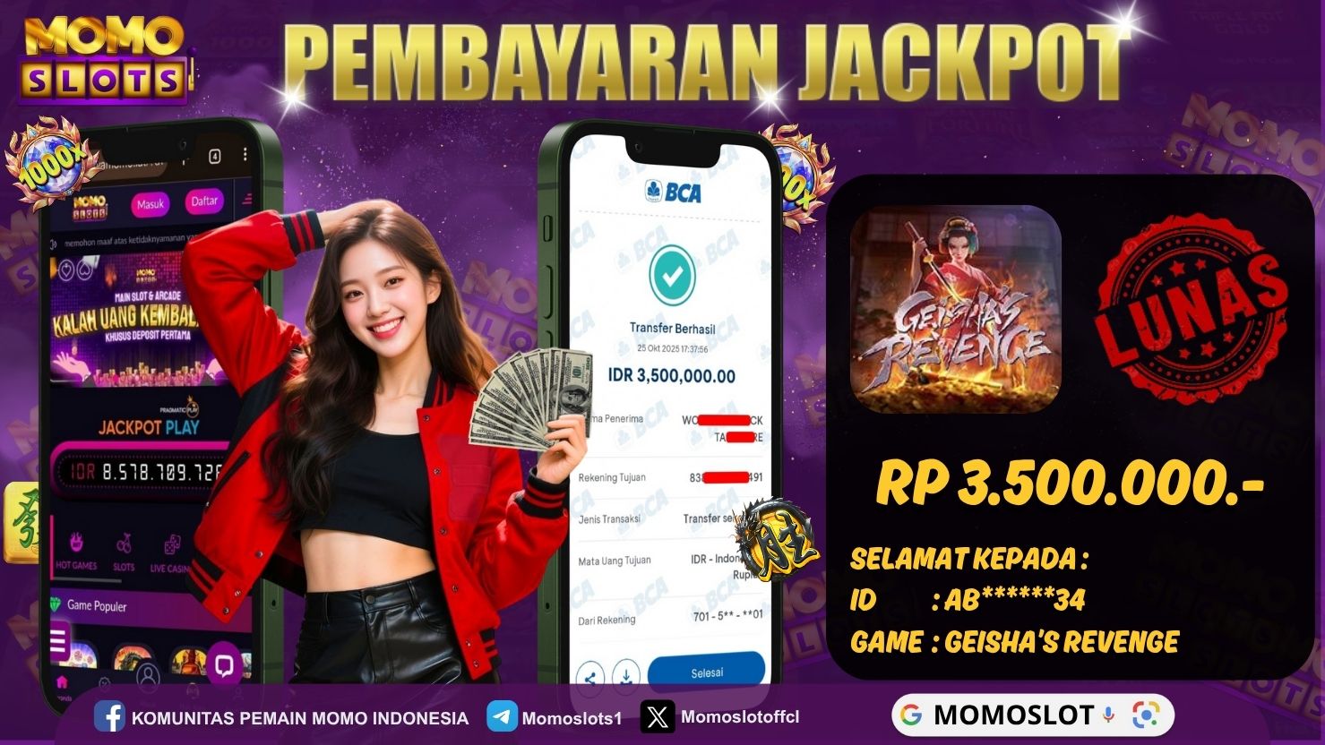 MOMOSLOTS JACKPOT SLOT GEISHA’S REVENGE